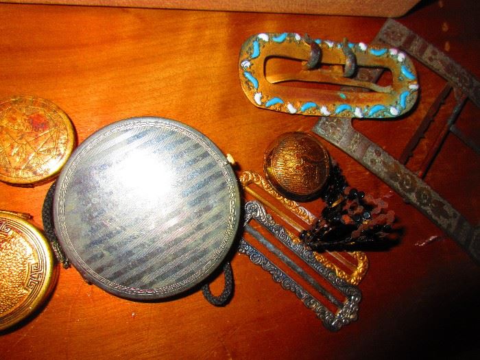 Antique Buckles & Compacts
