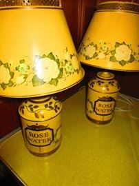 Pair of Tole Lamps