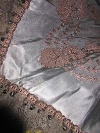 Detail of Victorian Mourning Shawl