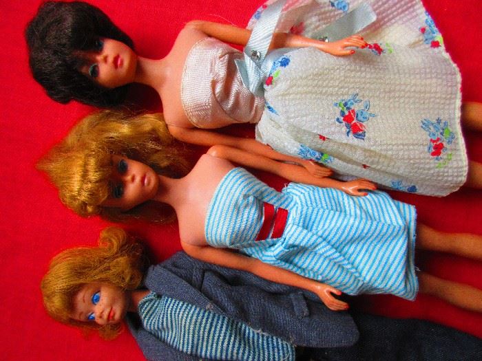 Vintage Barbie Dolls Including Skipper