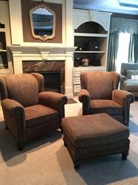 Gorgeous chair and ottoman set
