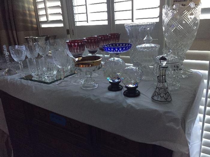 Crystal galore! Waterford, Baccarat & more