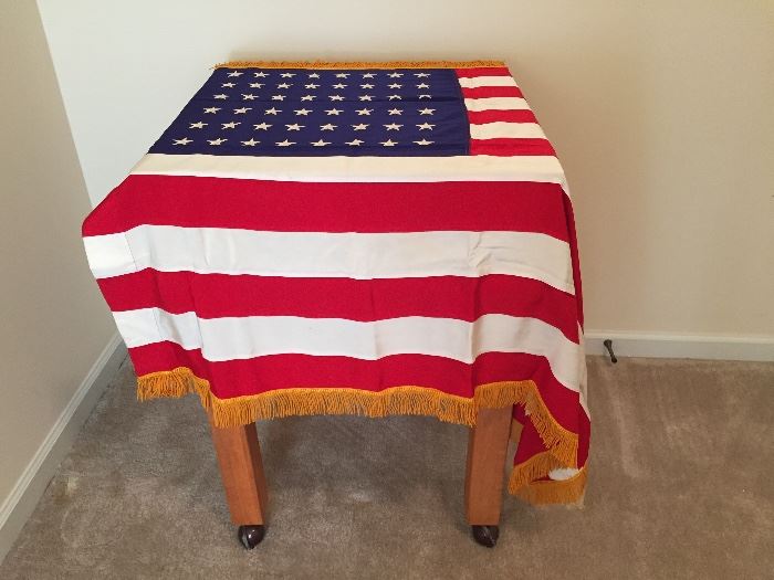 Ceremonial American Flag Flown at the American Embassy in Lisbon, Portugal - RFK Assination 1968.