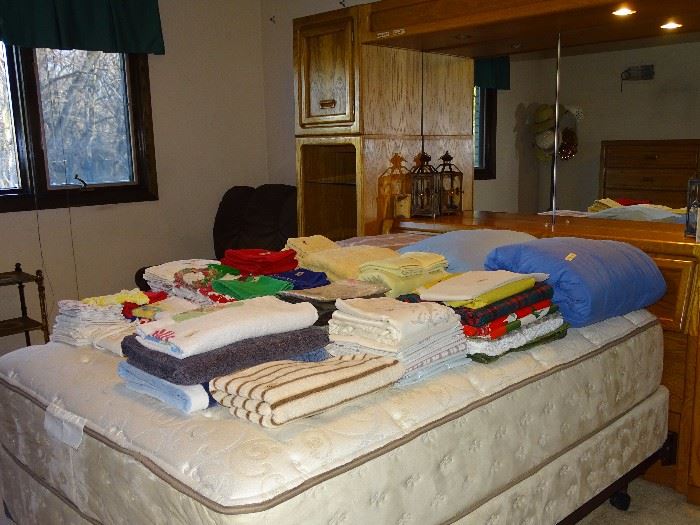 Towels, blankets, table clothes and more