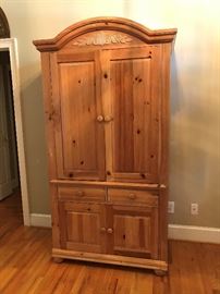 Pine Armoire Cabinet