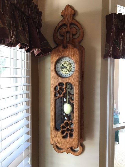 Unique oak clock