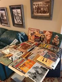 1960's - 1970's Magazines, Advertising ads,  Photos of western stars and cowboys, Old ammo ads, remington gun ads, etc.