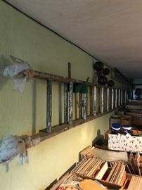 Extension ladder, four foot and two foot a frame ladders avail