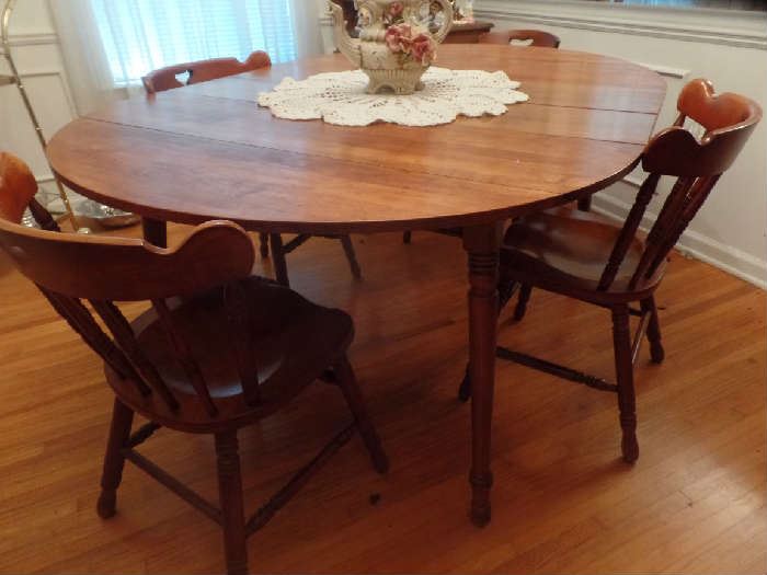 Tell City Maple table and four chairs