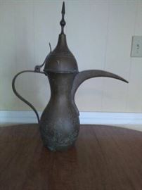 VTG Brass Ewer Teapot, Middle East