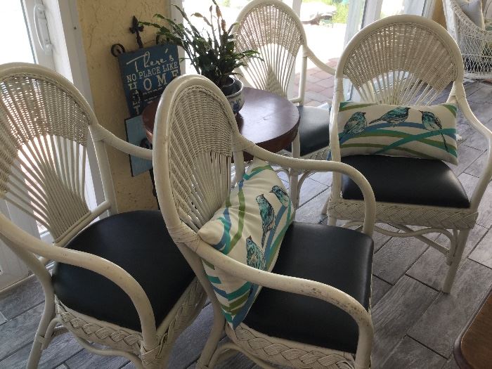 Four Wicker Chairs
