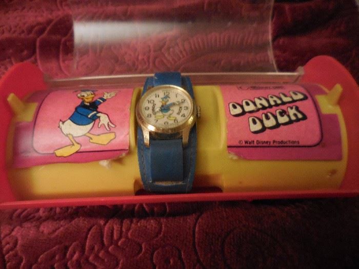Vintage Bradley Donald Duck Watch in Case