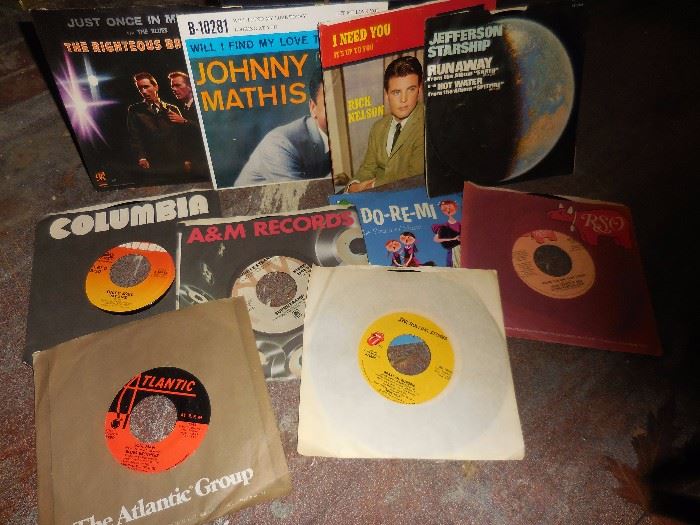 Vintage 45's, Some with Jackets