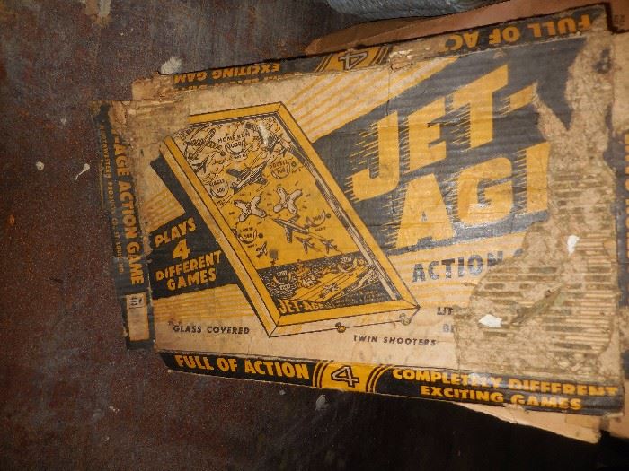Jet Age Table Top Pinball..And original Box