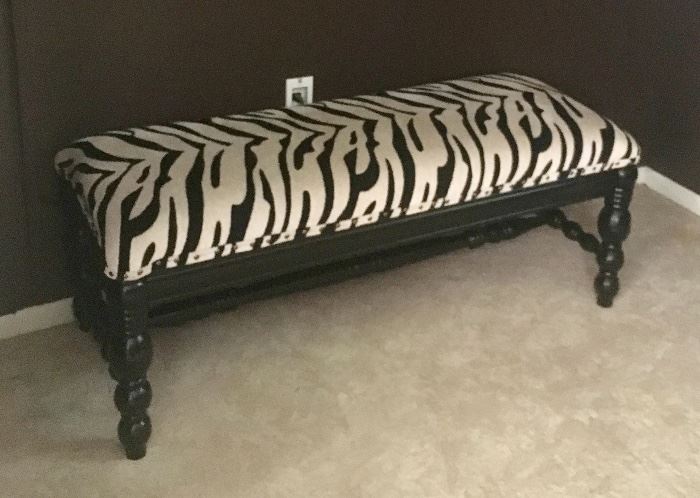 Zebra design bench