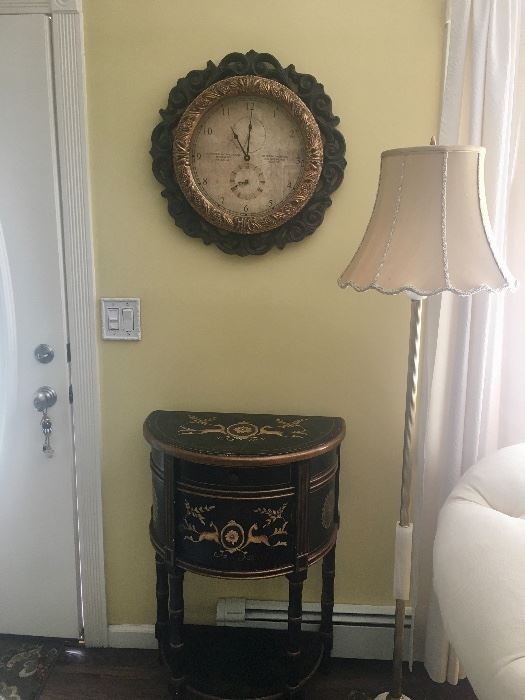 Small table & clock