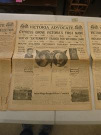 1936 Victoria Advocate's 88th Anniversary Paper. 16 Sections are available.