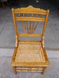 Antique Cane Bottom Side Chair