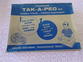 Vintage Peg Board Set