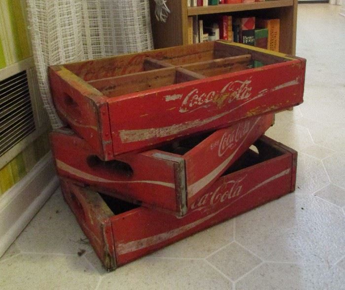 vintage coke crates