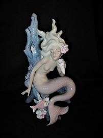 Unique Large Lladro Mermaid 