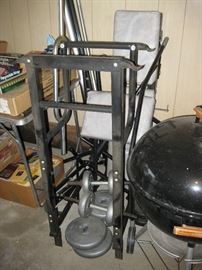 Exercise Weight Equipment, DP Gympac 1500 Exercise Unit (In Basement) BBQ's, Picnic Tables etc.