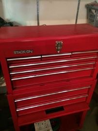 Stack-On toolbox with tools