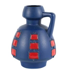 Blue and brown fat lava round jug Art Ceramics More In Cambridge Ma Starts On 10 2 2017