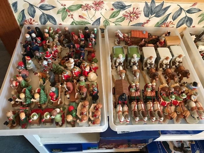 Huge selection of Lenox Colonial Village figures