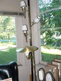 Mid-Century pole lamp and floor lamp
