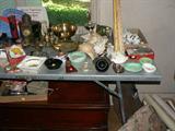 yardstick, ashtrays, brass, advertising