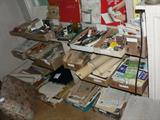 Lots of ephemora, newspapers, desk items, playing cards and more