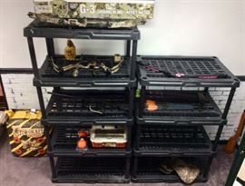 Bow & Arrow/Archery.  Shelving.