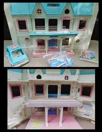  Fisher-Price doll house and accessories
