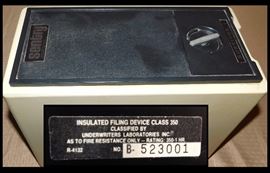 Sentry key safe by John D. Brush and Co. Inc., Rochester. Survivor1 is 15 inches by 13 inches by 7 and a half inches