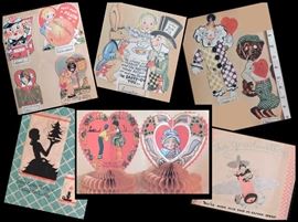 Sampling of a few of the vintage cards and valentines in an album