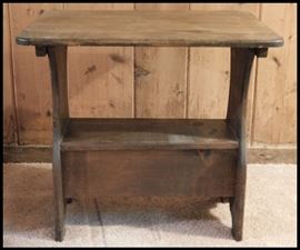 Vintage pine side table 24 inches wide 18 inches deep 22 inches tall