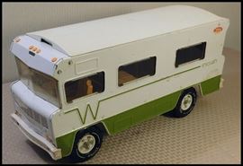  Child's vintage toy metal Tonka Indian Winnebago motor home