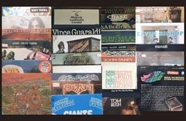 Sampling of vinyl record albums mostly 1960 through 1980s