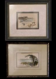 Charming prints of St Anthony Falls and Lake Minnetonka framed to 11 inches by 14 inches