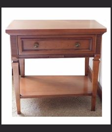Side table 34 inches wide 15 inches deep 24 inches high