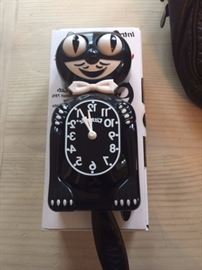 Reproduction 'Kitty Kat' clock