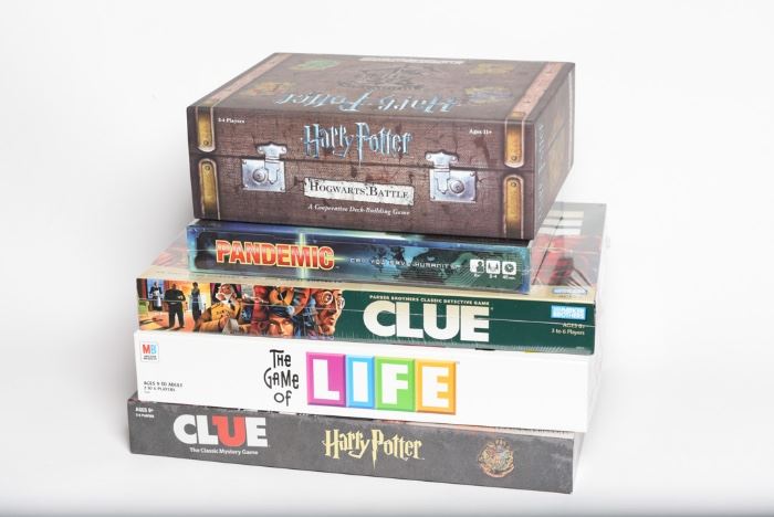 Assortment Of board Games Including Clue And Life