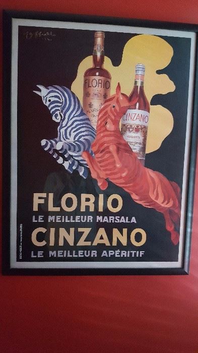 Framed Florio E. Cinzano