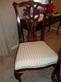 closeup of dining room chairs, 6, I think