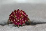 Ruby Flower Ring