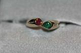 Ruby/Emerald/Gold Ring
