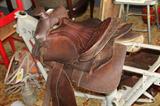 Two Leather Saddles