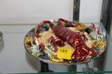 Majolica Lobsters and Crab