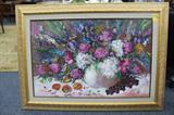 Anna Sandhu Ray - Signed Oil on Canvas - Beautiful
Condition Very Good. (former wife of James Earl Ray)